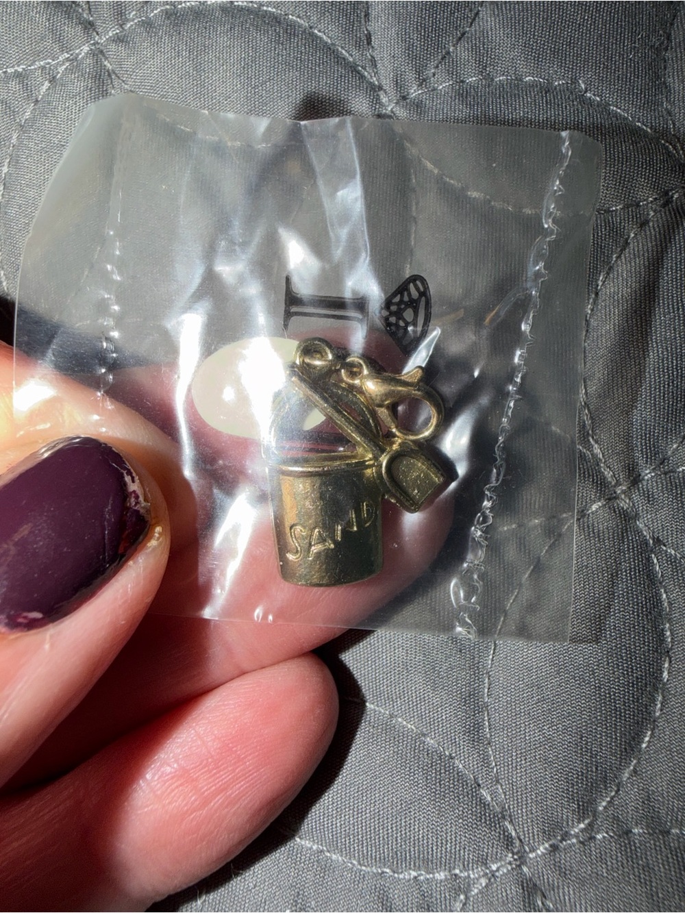 NEW NWT DIAMONDS INTERNATIONAL Sand Pail Charm Pendant - MUST BE BUNDLED